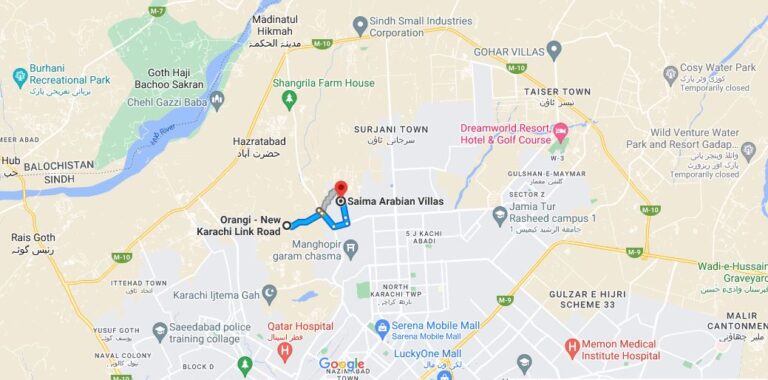 Saima Arabian Ranches Map.pdf Saima Arabian Villas Karachi โ Payment Plan 2024 - Location