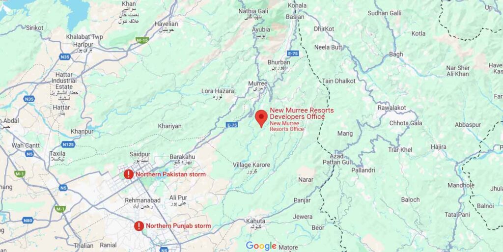 location new murree resort phase 2