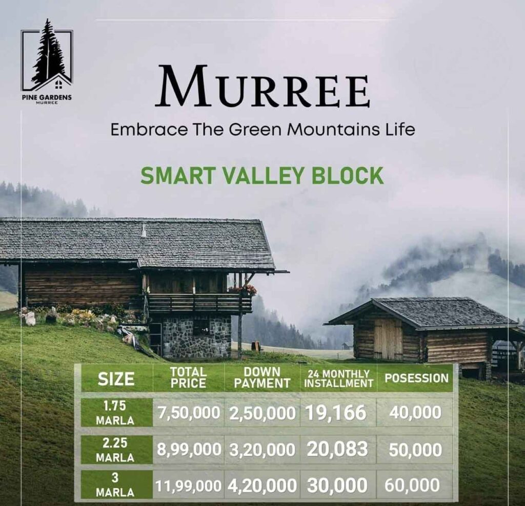 payment plan pine gardens murree